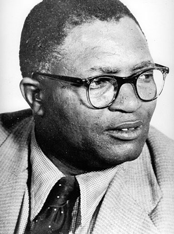 Portrait of Moses Kotane, General Secretary of the Communist Party of South Africa. Albie’s mother was his typist.