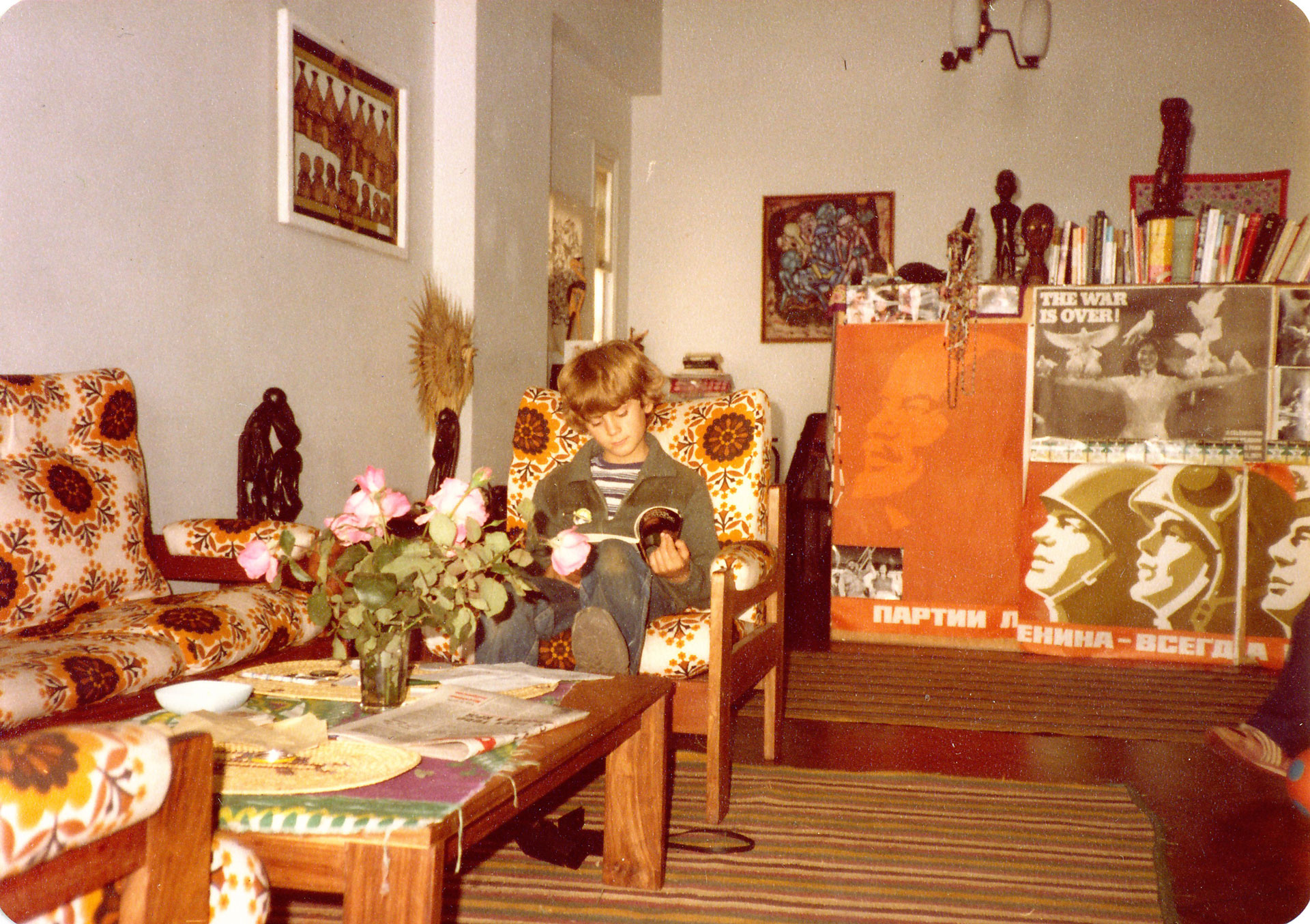 Michael Sachs in Albie’s apartment in Maputo.