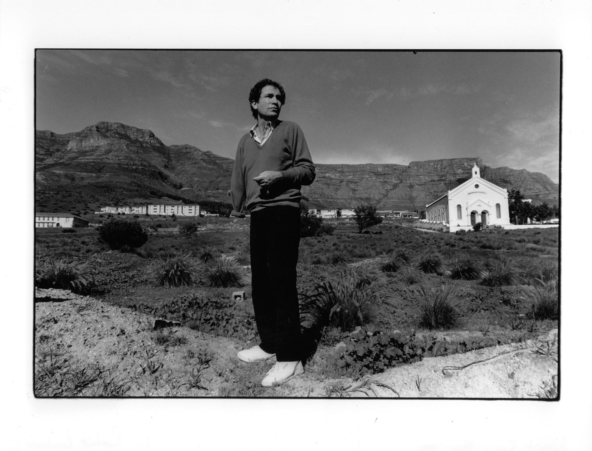 Albie in District Six upon return to Cape Town from exile after the ANC was unbanned.