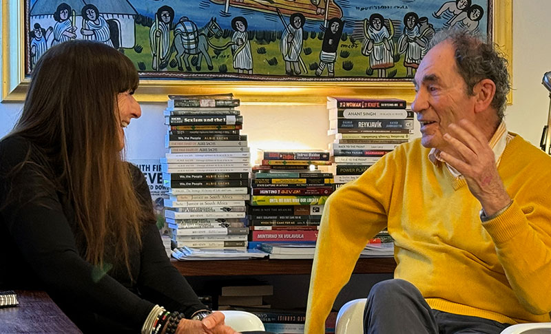 Albie and Susan Rabinowitz in office at Clifton