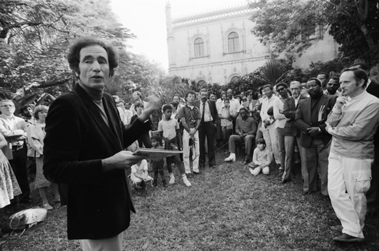 Launch of ‘Images of a Revolution’. Image includes José Freire, Lucas Simões, Ali Dauto, Augusto Cabral, Luis Bernardo and Noel Langa.